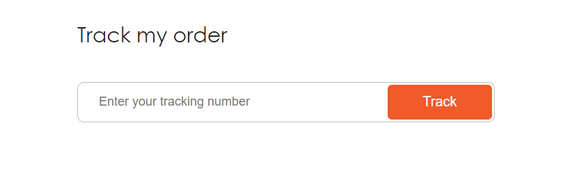 форма для отслеживания посылки